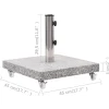 vidaXL Sonnenschirmständer Granit 30 kg Quadrat Grau