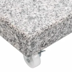 vidaXL Sonnenschirmständer Granit 30 kg Quadrat Grau