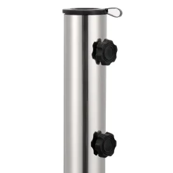 vidaXL Sonnenschirmständer Granit 30 kg Quadrat Grau
