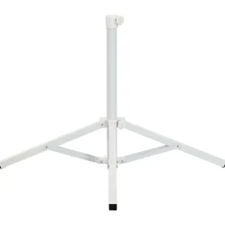 vidaXL Sonnenschirmständer Weiß Stahl für 25-32 mm Mast