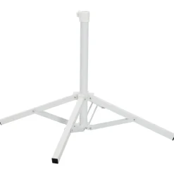 vidaXL Sonnenschirmständer Weiß Stahl für 25-32 mm Mast
