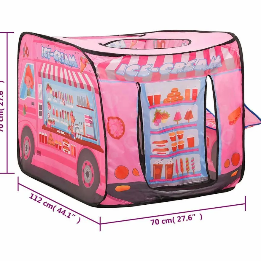 vidaXL Spielzelt für Kinder Rosa 70x112x70 cm