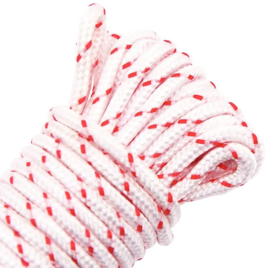 vidaXL Starterseil Weiß und Rot Ø3 mm 10 m Nylon