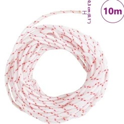 vidaXL Starterseil Weiß und Rot Ø3 mm 10 m Nylon