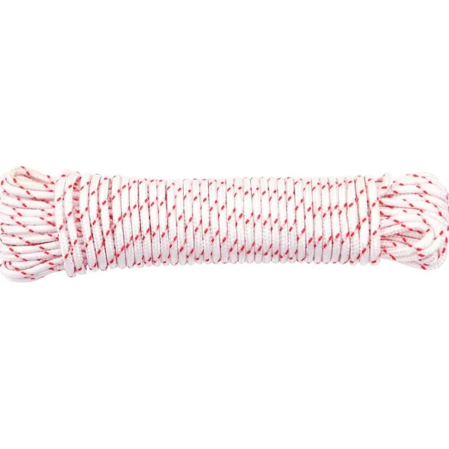 vidaXL Starterseil Weiß und Rot Ø3 mm 10 m Nylon