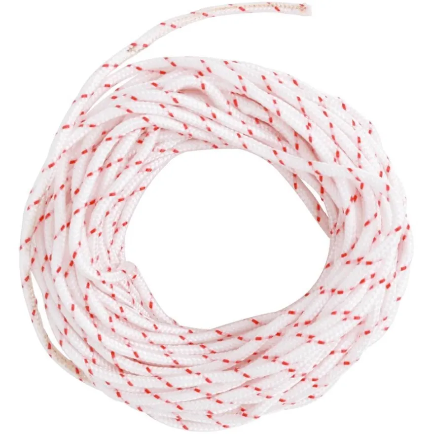 vidaXL Starterseil Weiß und Rot Ø3 mm 10 m Nylon