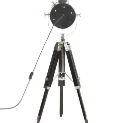 vidaXL Stativlampe Schwarz Mango Massivholz 69 cm