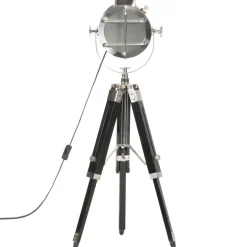 vidaXL Stativlampe Schwarz Mango Massivholz 69 cm