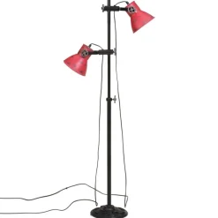vidaXL Stehleuchte 25 W Rot 25x25x90/140 cm E27