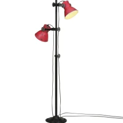 vidaXL Stehleuchte 25 W Rot 25x25x90/140 cm E27