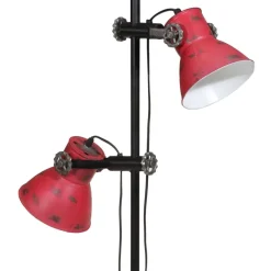 vidaXL Stehleuchte 25 W Rot 25x25x90/140 cm E27