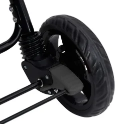 vidaXL Tandem-Zwillingskinderwagen Dunkelgrau Stahl