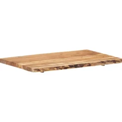 vidaXL Tischplatte Massivholz Akazie 100x(50-60)x3,8 cm