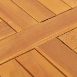 vidaXL Tischplatte Massivholz Teak Rund 2,5 cm 50 cm