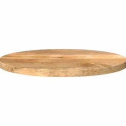 vidaXL Tischplatte Ø 40x2,5 cm Rund Massivholz Mango