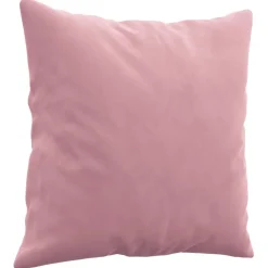 vidaXL 2-tlg. Sofagarnitur mit Kissen Rosa Samt