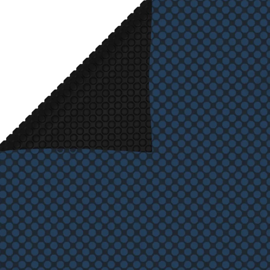 vidaXL Treibende Pool-Solarplane PE 488x244 cm Schwarz und Blau