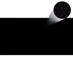 vidaXL Treibende Pool-Solarplane PE 488x244 cm Schwarz und Blau