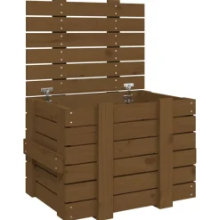 vidaXL Truhe Honigbraun 58x40,5x42 cm Massivholz Kiefer