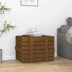 vidaXL Truhe Honigbraun 58x40,5x42 cm Massivholz Kiefer