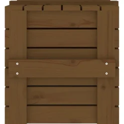 vidaXL Truhe Honigbraun 58x40,5x42 cm Massivholz Kiefer