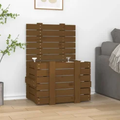 vidaXL Truhe Honigbraun 58x40,5x42 cm Massivholz Kiefer