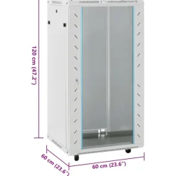 vidaXL 22U Netzwerkschrank auf Rollen 19