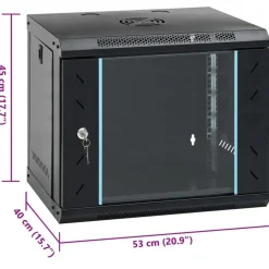 vidaXL 9U Wand-Netzwerkschrank 19