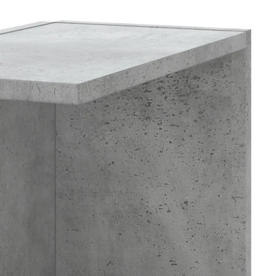 vidaXL Wand-Eckregal Betongrau 36,5x36,5x140 cm Holzwerkstoff