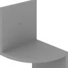 vidaXL Wand-Eckregal Grau 19x19x123 cm Holzwerkstoff