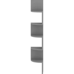 vidaXL Wand-Eckregal Grau 19x19x123 cm Holzwerkstoff