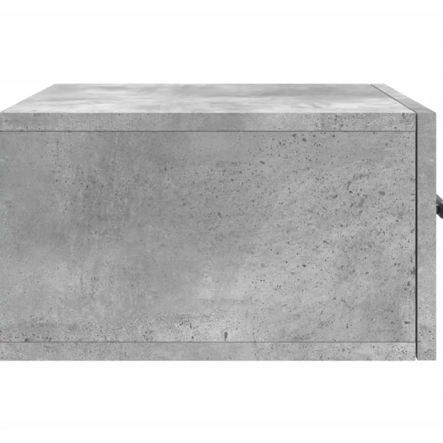 vidaXL Wand-Nachttisch Betongrau 35x35x20 cm