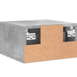 vidaXL Wand-Nachttisch Betongrau 35x35x20 cm