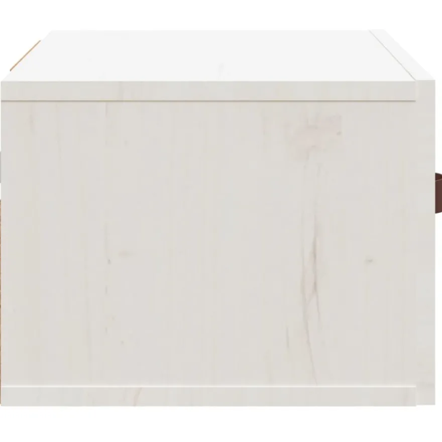 vidaXL Wand-Nachttische 2 Stk. Weiß 40x29,5x22 cm