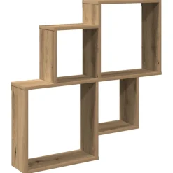 vidaXL Wandregal Artisan-Eiche 80x15x78,5 cm Holzwerkstoff