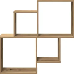 vidaXL Wandregal Artisan-Eiche 80x15x78,5 cm Holzwerkstoff