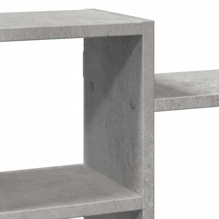 vidaXL Wandregal Betongrau 129x18x42 cm Holzwerkstoff
