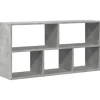 vidaXL Wandregal Betongrau 100x25x50 cm Holzwerkstoff