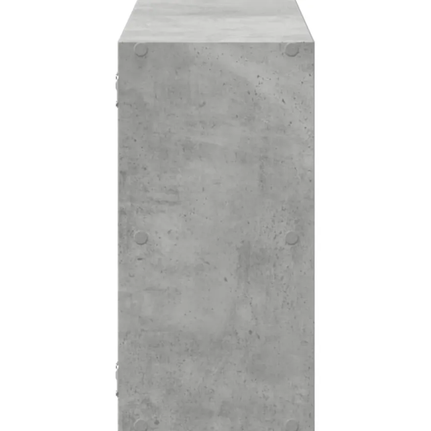 vidaXL Wandregal Betongrau 100x25x50 cm Holzwerkstoff