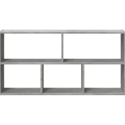 vidaXL Wandregal Betongrau 100x25x50 cm Holzwerkstoff
