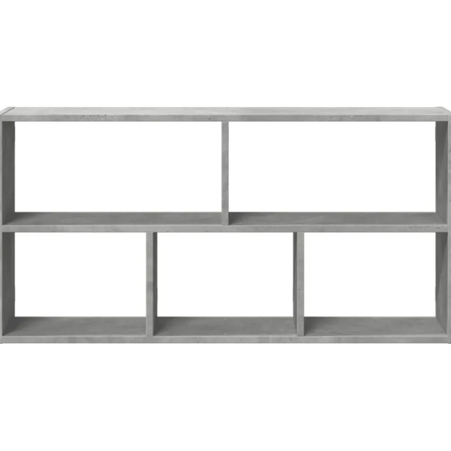 vidaXL Wandregal Betongrau 100x25x50 cm Holzwerkstoff