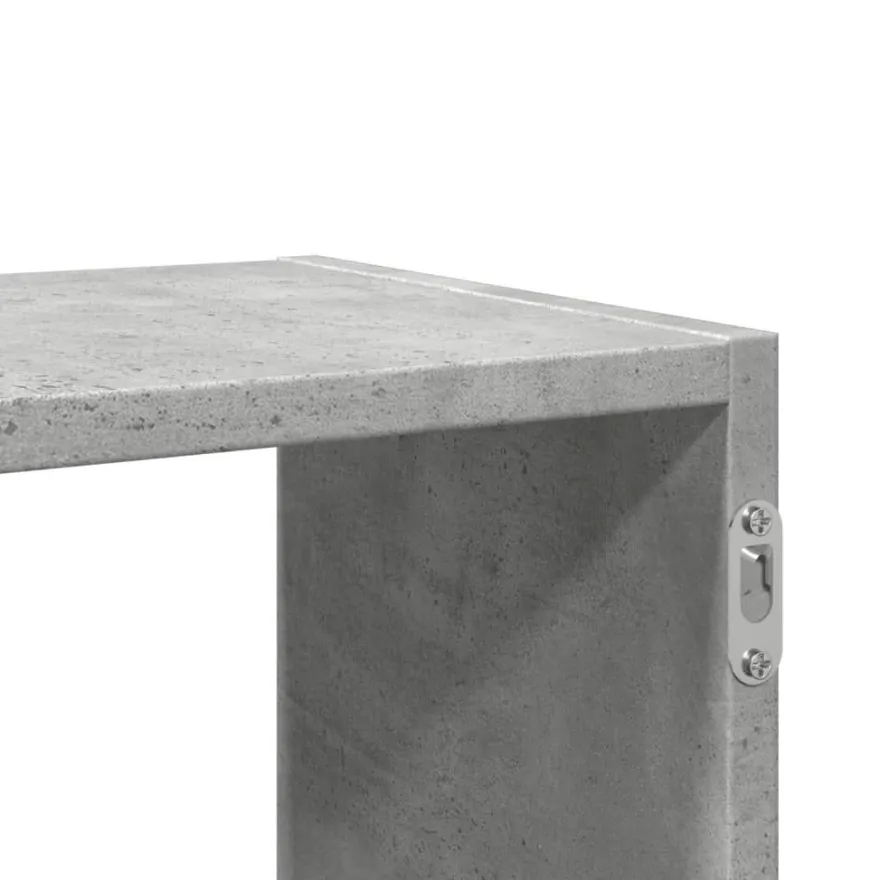 vidaXL Wandregal Betongrau 100x25x50 cm Holzwerkstoff