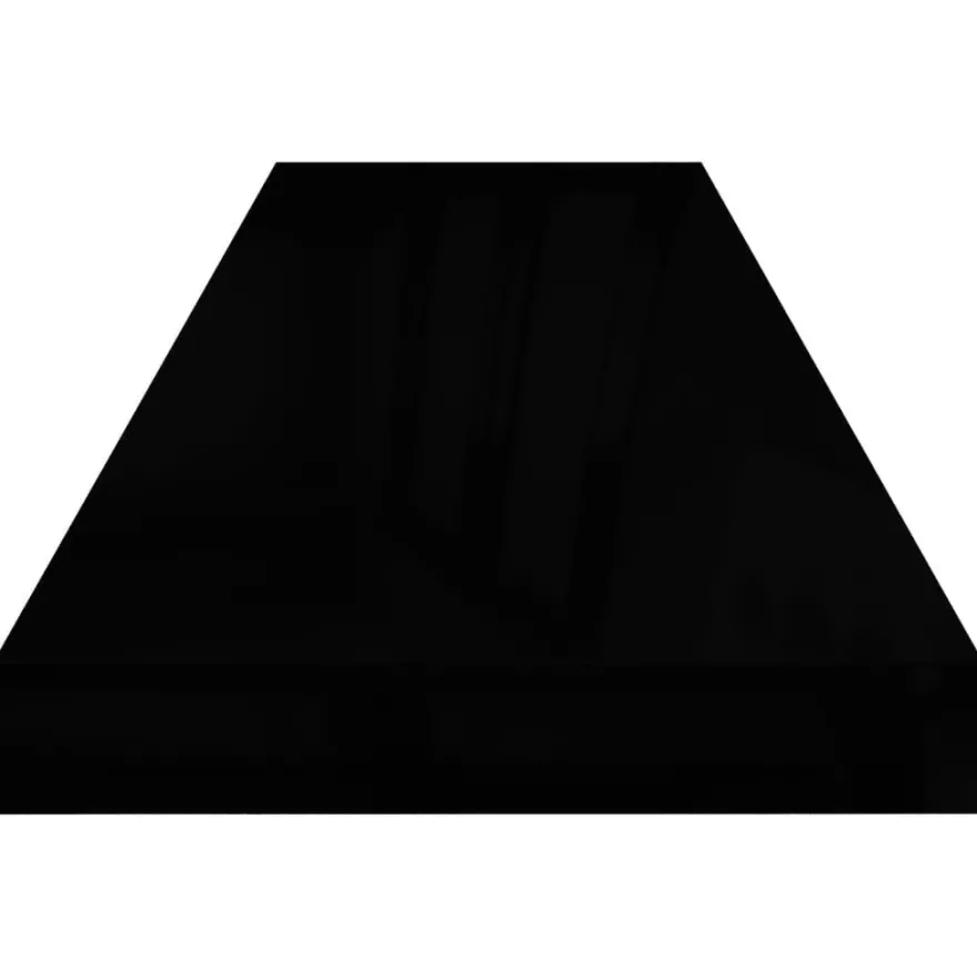 vidaXL Wandregale Schwebend 4 Stk. Hochglanz-Schwarz 90x23,5x3,8cm MDF