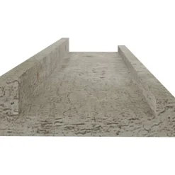 vidaXL Wandregale 4 Stk. Betongrau 40x9x3 cm