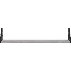 vidaXL Wandregale 2 Stk. Grau Sonoma 80x15x15,5 cm Holzwerkstoff