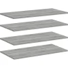 vidaXL Wandregale 4 Stk. Grau Sonoma 80x40x1,5 cm Holzwerkstoff