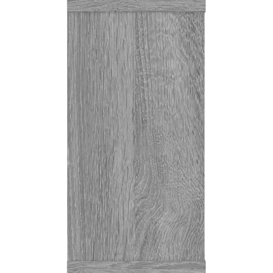 vidaXL Wandregale 4 Stk. Grau Sonoma 100x15x30 cm Holzwerkstoff