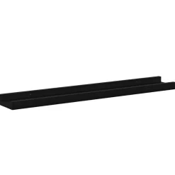 vidaXL Wandregale 4 Stk. Schwarz 60x9x3 cm