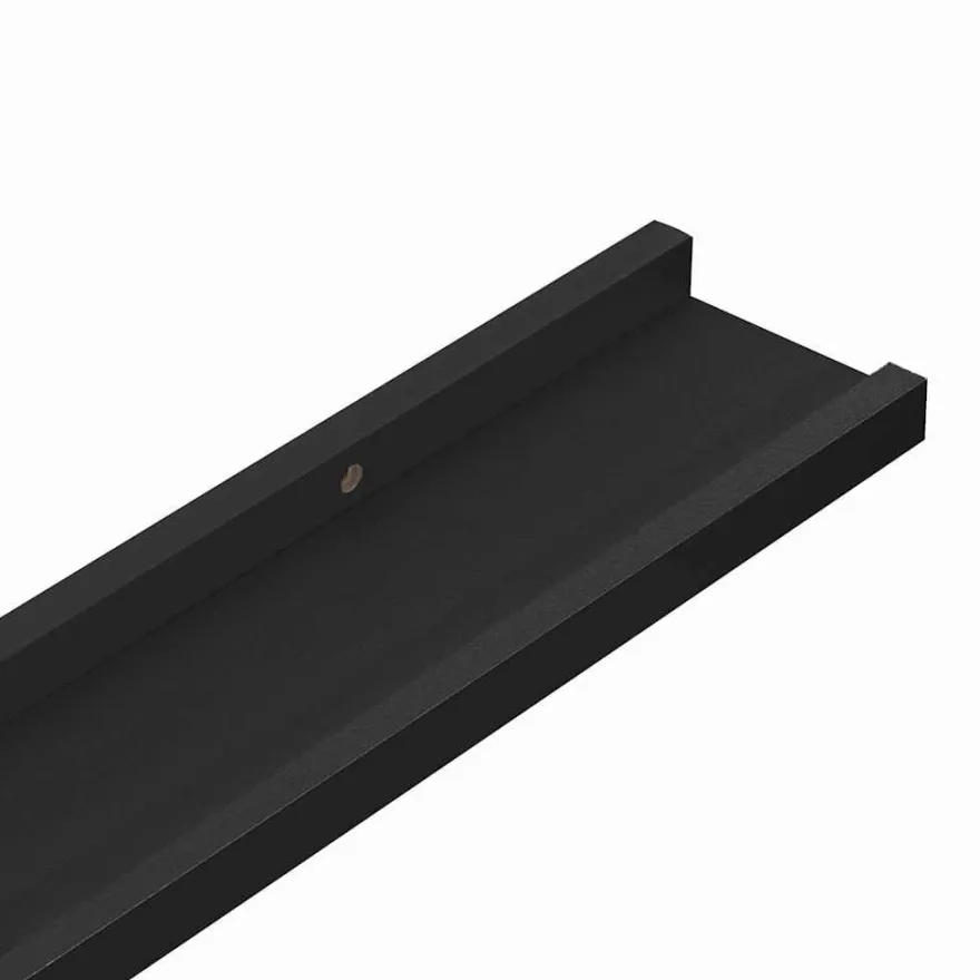vidaXL Wandregale 4 Stk. Schwarz 60x9x3 cm