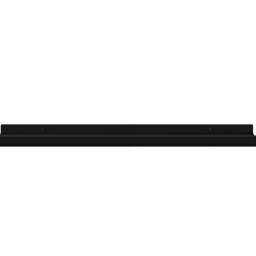 vidaXL Wandregale 4 Stk. Schwarz 60x9x3 cm